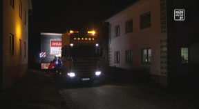 Schwertransport – Verkaufsladen auf Rädern, Baufirma Brüder Resch