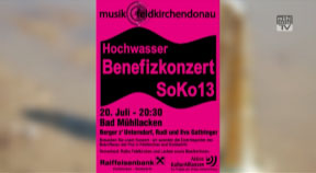 Ankündigung Hochwasser Benefizkonzert in Feldkirchen