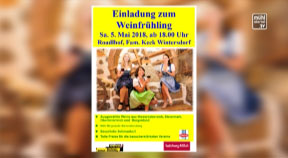 Ankündigung Weinfrühling in Ottenschlag