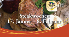 Ankündigung Steakwochen im Gasthaus Blumauer in Rainbach