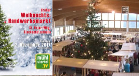 Ankündigung Weihnachts- und Handwerksmarkt in St. Peter am Wimberg