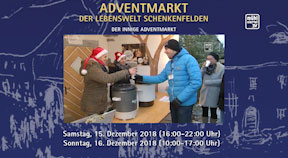 Ankündigung Adventmarkt der Lebenswelt Schenkenfelden 2018